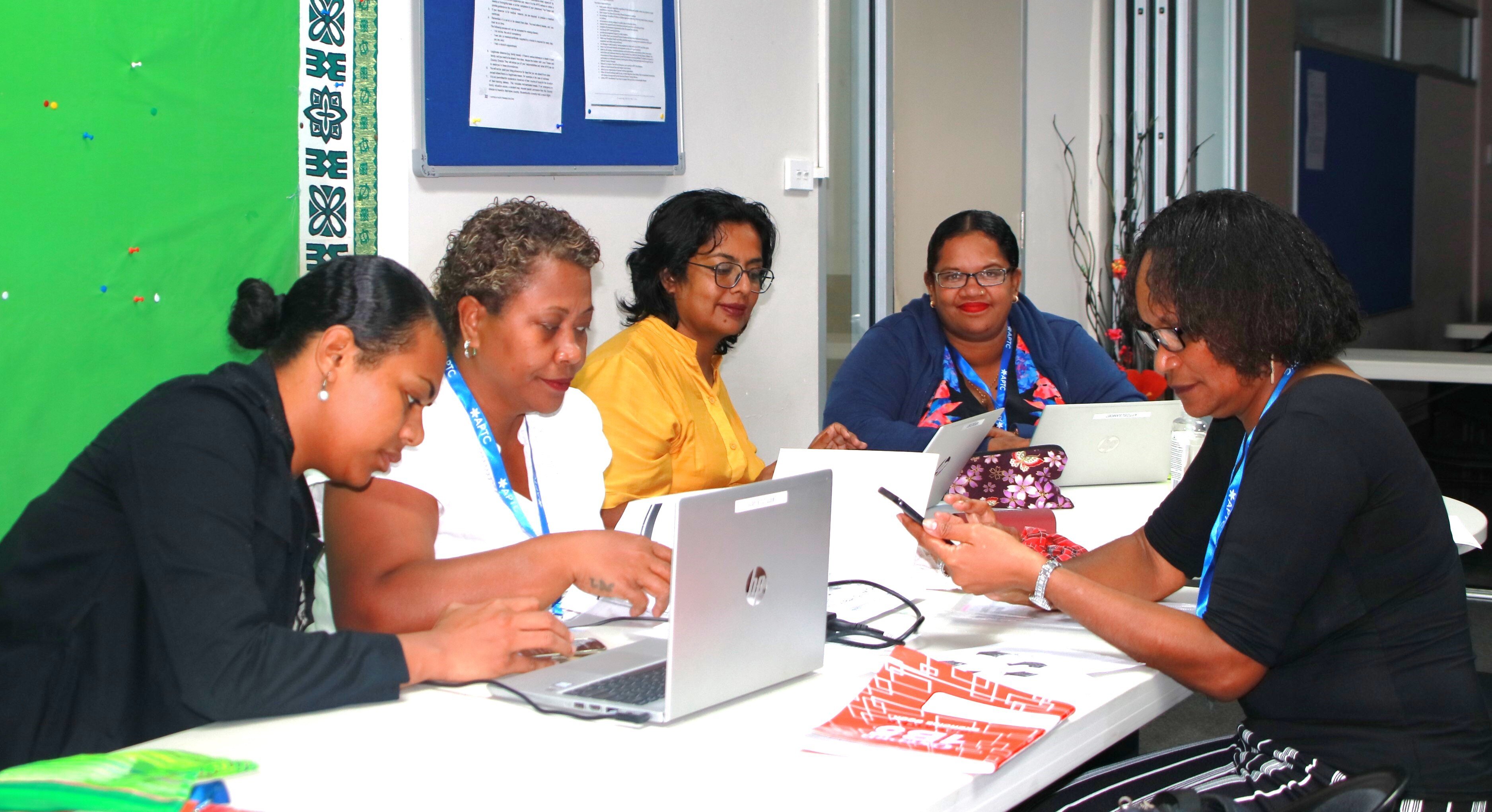 Photo 1 - Participant, Anshu Mala (in yellow), with other participants of the infection control short course-1