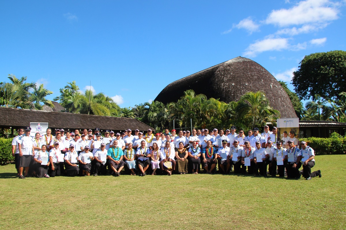 Group photo of awardees in Apia, Samoa