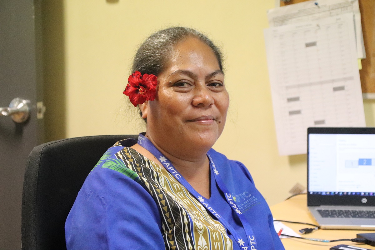 Ms Lina Visinia-I’amafana, the new APTC Vocational Training Manager for the Samoa and Tonga Country Office.